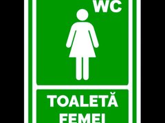 Indicator verde toaleta pentru femei